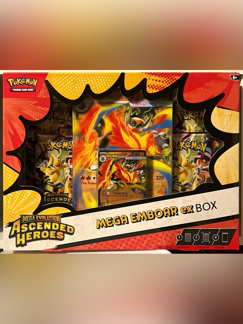 Pokémon TCG: Ascended Heroes MEGA EMBOAR EX Box